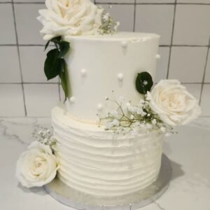 Floral Cascade Wedding Cake