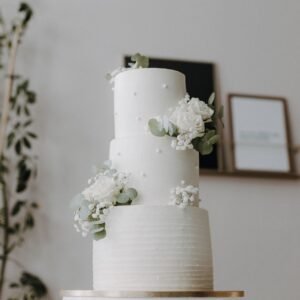 Floral Cascade Wedding Cake